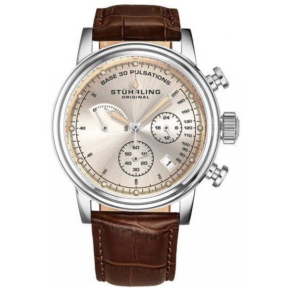 STUHRLING ORIGINAL ChronoPulse 895 Brown Watch