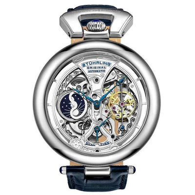 STUHRLING ORIGINAL Emperor's Grandeur Navy Blue Automatic Watch