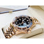 STUHRLING ORIGINAL Meridian GMT Diver 44mm 100m Rose Gold Jubilee Watch