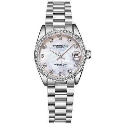 STUHRLING ORIGINAL Lady Lineage 31mm Mother of Pearl Watch