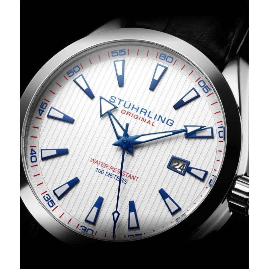 STUHRLING ORIGINAL Forte 42mm Classic White Watch