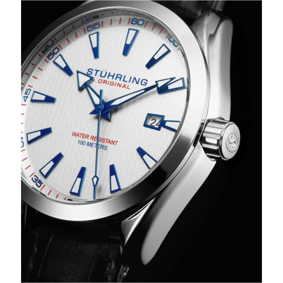 STUHRLING ORIGINAL Forte 42mm Classic White Watch