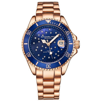 STUHRLING ORIGINAL StarSea Rose Gold 39mm Watch