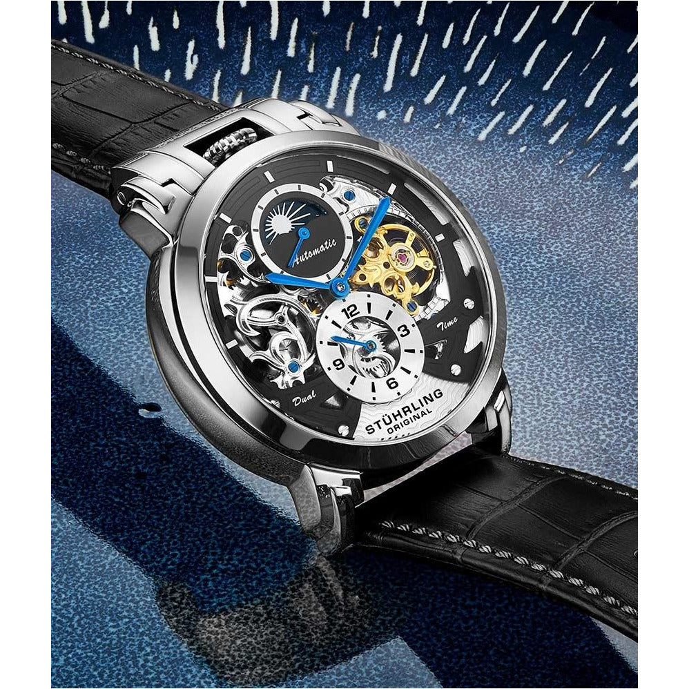 STUHRLING ORIGINAL Menai Automatic 47mm Skeleton Watch