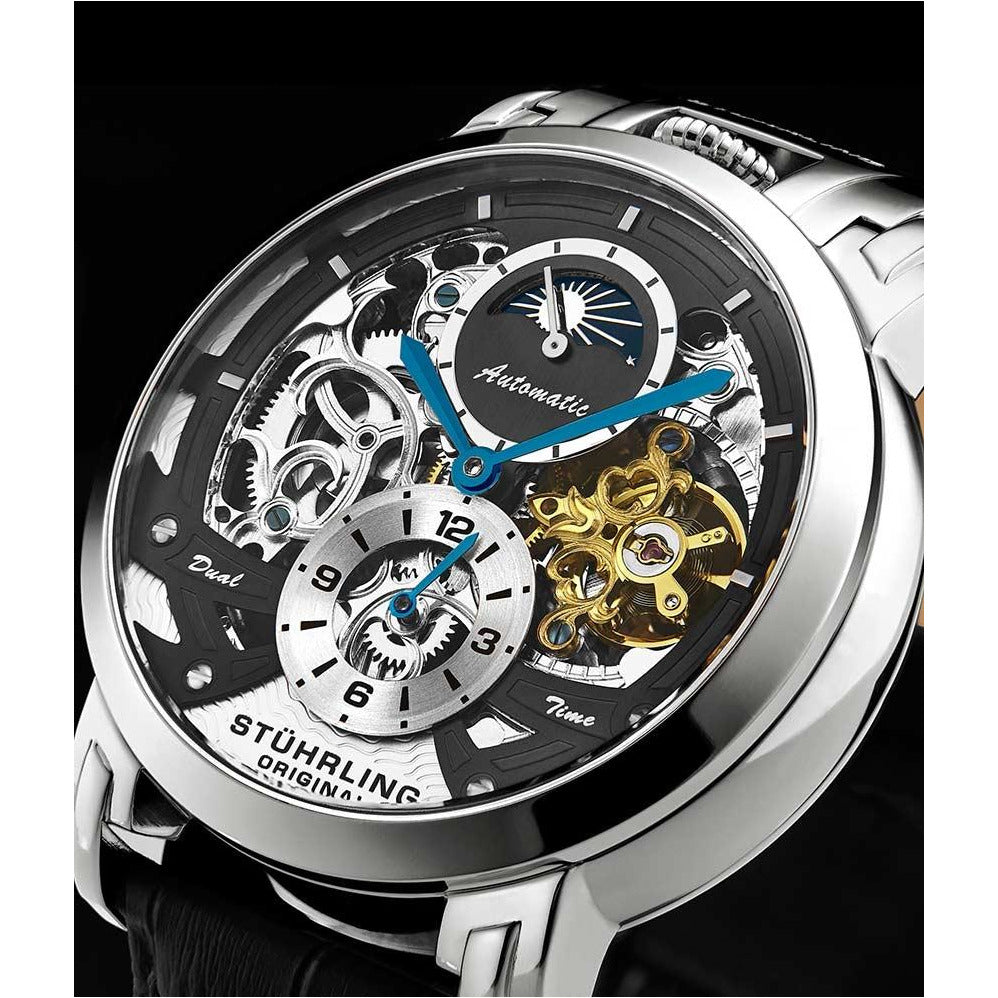 STUHRLING ORIGINAL Menai Automatic 47mm Skeleton Watch