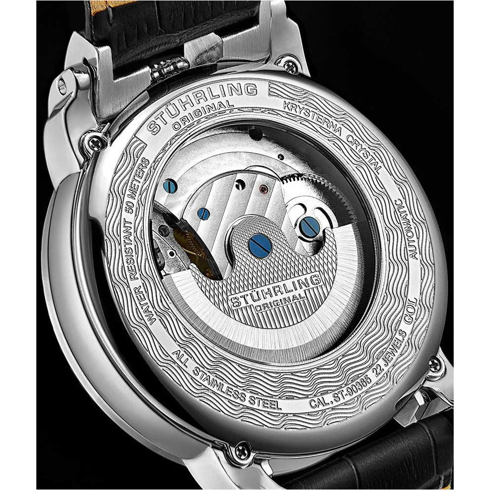 STUHRLING ORIGINAL Menai Automatic 47mm Skeleton Watch