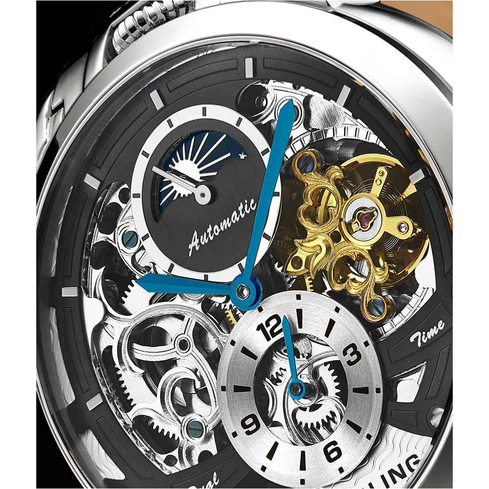 STUHRLING ORIGINAL Menai Automatic 47mm Skeleton Watch