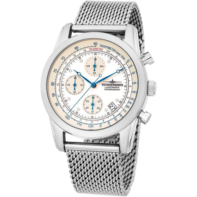 THUNDERBIRDS Landmark Chronograph White Watch