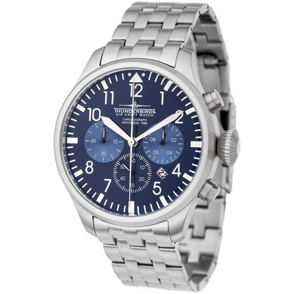 THUNDERBIRDS Historage Chronograph Blue Steel Watch