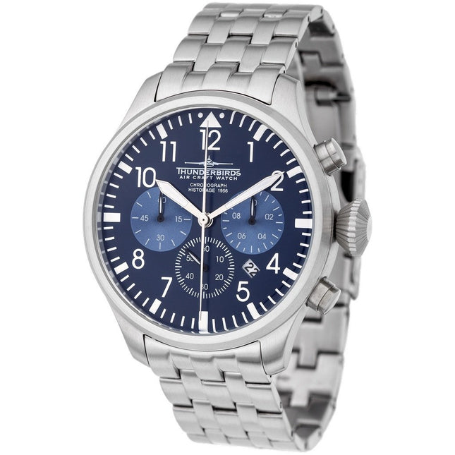 THUNDERBIRDS Historage Chronograph Blue Steel Watch