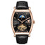 TEVISE Tonneux Barista Wheel Moonphase Automatic Rose Gold/Black Watch