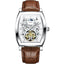 TEVISE Tonneux Wheel Moonphase Automatic Brown Watch