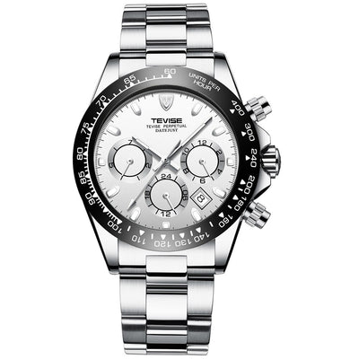TEVISE Californian Racer Perpetual Automatic Silver Watch