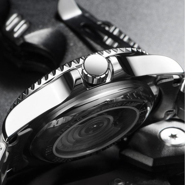 TEVISE Tribute Automatic Silver/Black Watch
