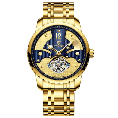 TEVISE La Crosse Automatic Gold/Blue Watch