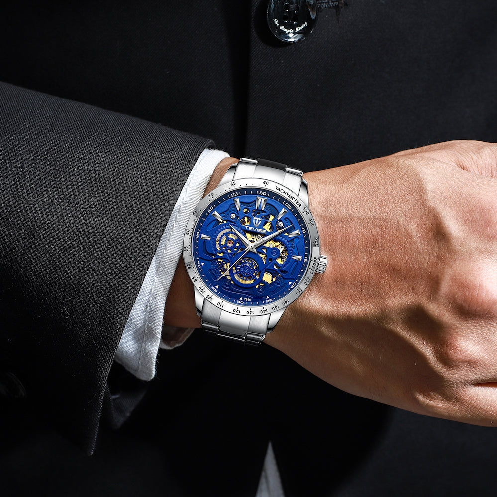 TEVISE Machino Automatic Blue Watch