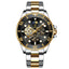TEVISE Perpetual Automatic Flower Moon Two Tone Watch