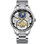 TEVISE Pirogue Automatic Moonphase Silver/Black Watch