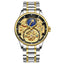 TEVISE Pirogue Automatic Moonphase Two Tone/Black Watch