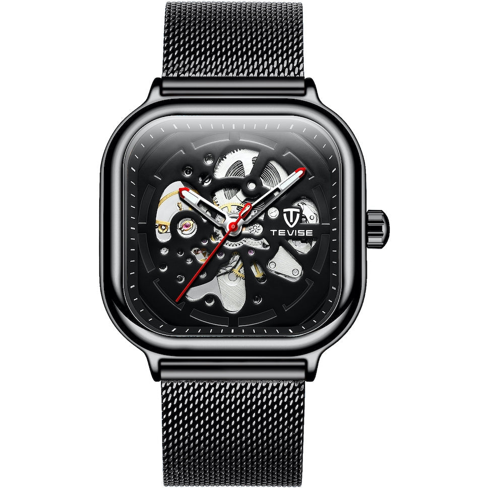 TEVISE Quadron Automatic Milanese Black Watch