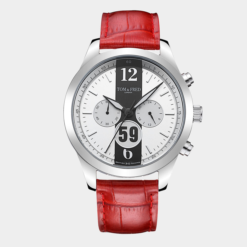 TOM & FRED British Racing 59 Scarlet Red Watch