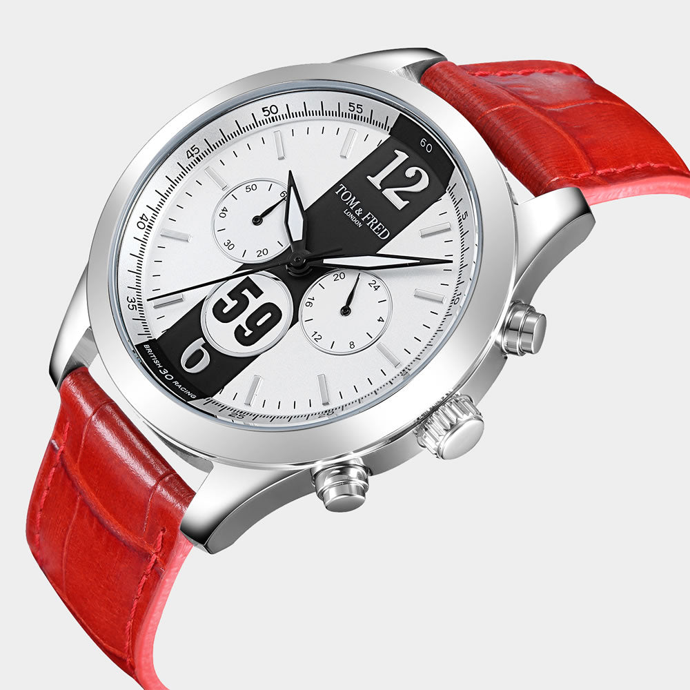 TOM & FRED British Racing 59 Scarlet Red Watch