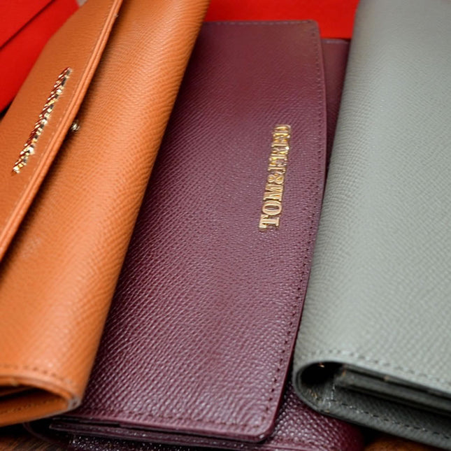 TOM & FRED Lady Biscay Twill Grain Purse