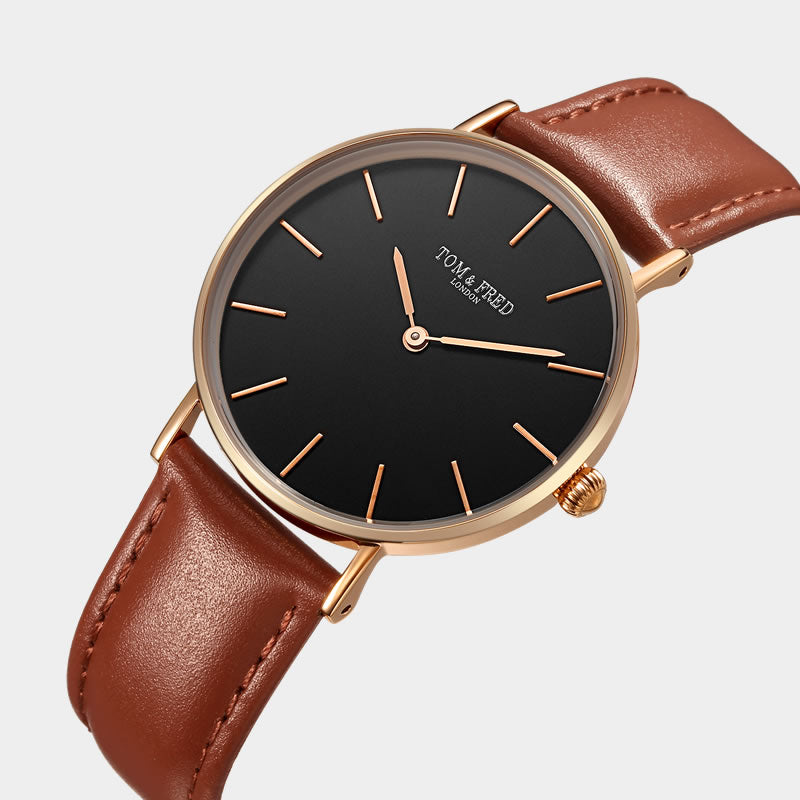 TOM & FRED Draycott Brown Watch