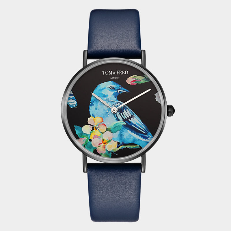 TOM & FRED Harrod Navy 35mm Watch