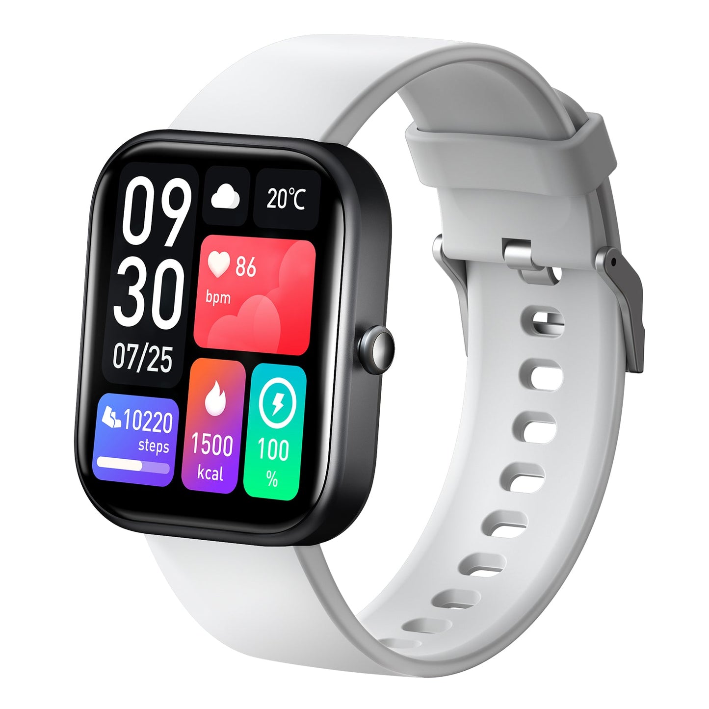 TOMMI smart watch black / light grey