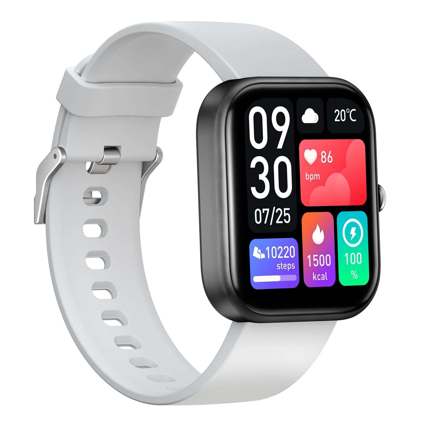 TOMMI smart watch black / light grey