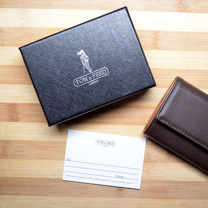 TOM & FRED Freddy Dark Brown Leather Speed Wallet