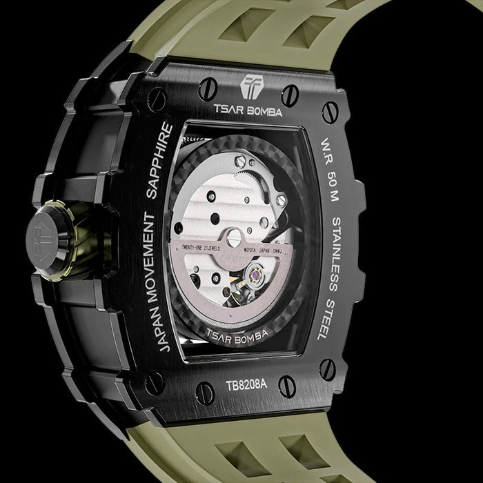 TSAR BOMBA Men's Automatic Watch TB8208A-05 Olive