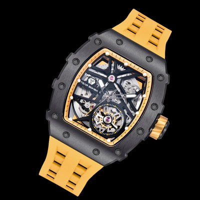 TSAR BOMBA Men's Automatic 2.0 Watch TB8209A-06 Black / Orange