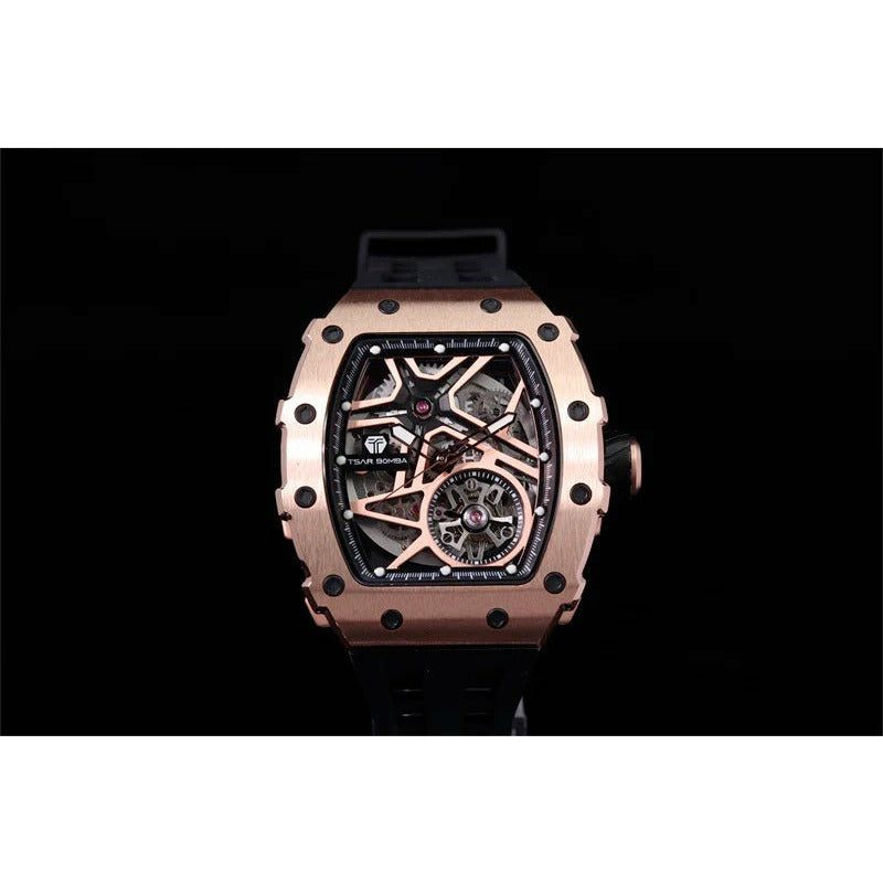 TSAR BOMBA Men's Automatic 2.0 Watch TB8209A-05 Rose Gold / Black