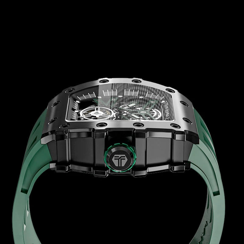 TSAR BOMBA Men's Automatic Watch TB8208A-03 Black / Green