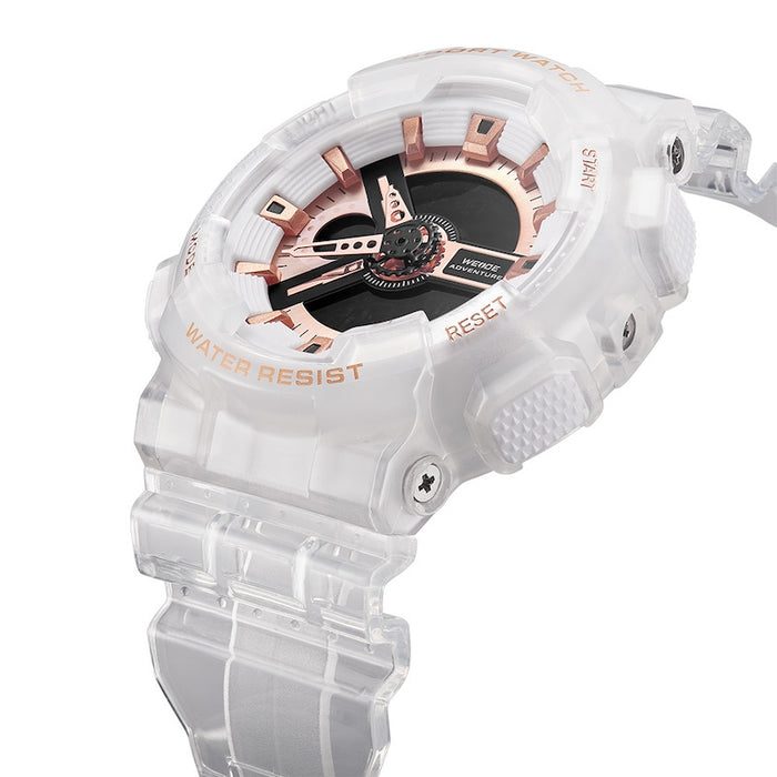 WEIDE Bullseye Snow Translucent Watch