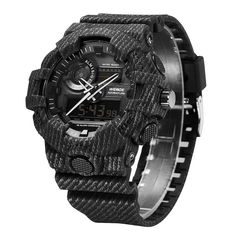 WEIDE Gas Mask Black Wire Watch