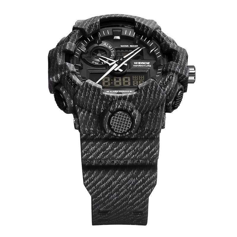 WEIDE Gas Mask Black Wire Watch