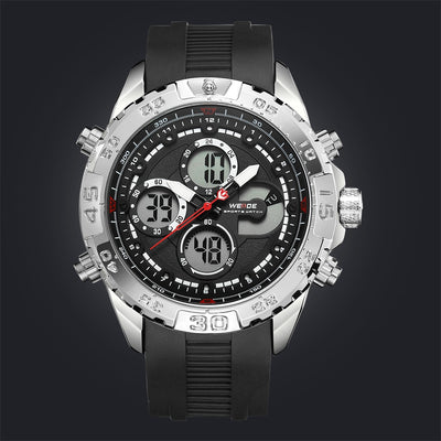 WEIDE Andromeda Silicone Silver/Black Watch