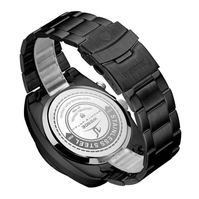 WEIDE Flash UV Steel Ionic Black Watch