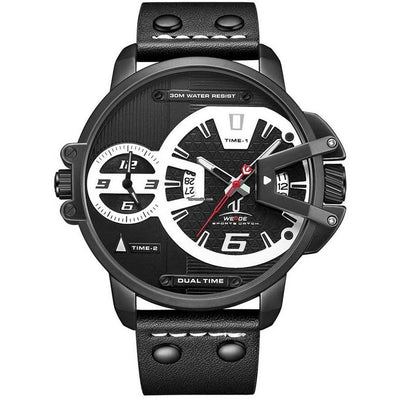 WEIDE Gigantaur 50mm Leather Black Watch