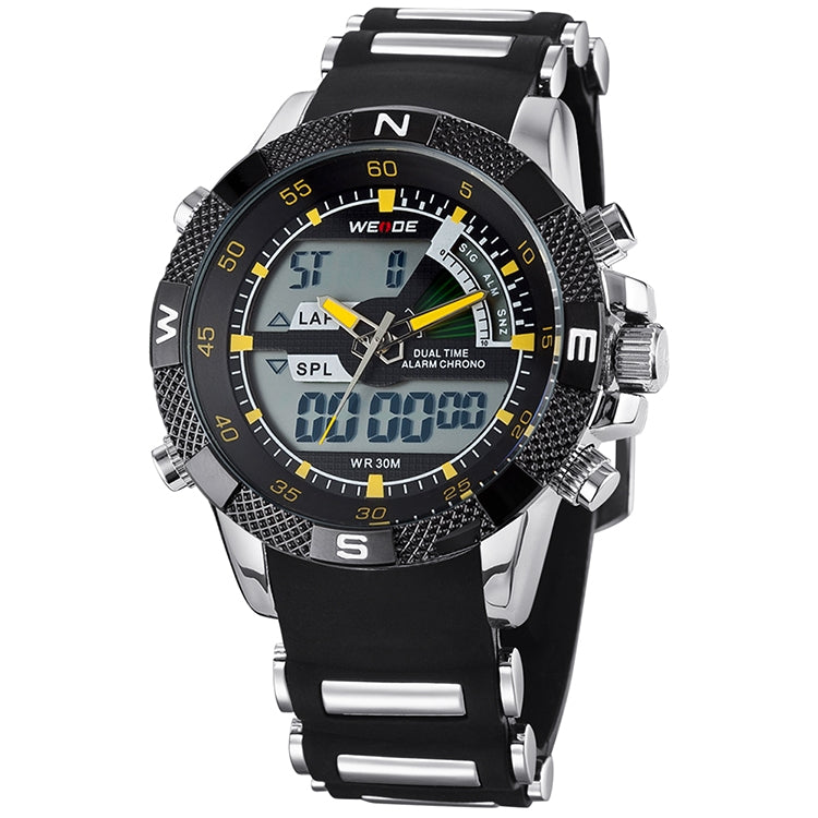 WEIDE Rainmaker Sport Steel Infused Yellow/Silver Watch