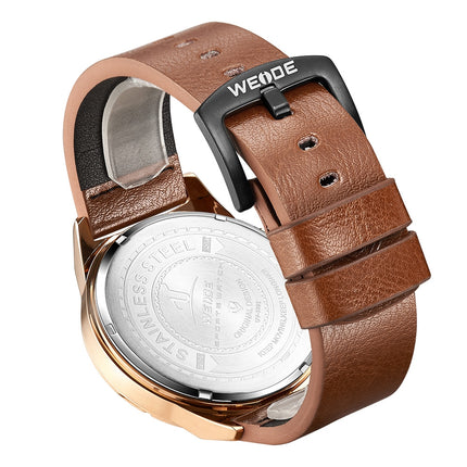 WEIDE Deserter Rose Gold/Brown Watch