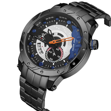 WEIDE Brake Steel Black/Navy Watch