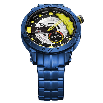 WEIDE Brake Steel Ionic Blue Street Racer Watch