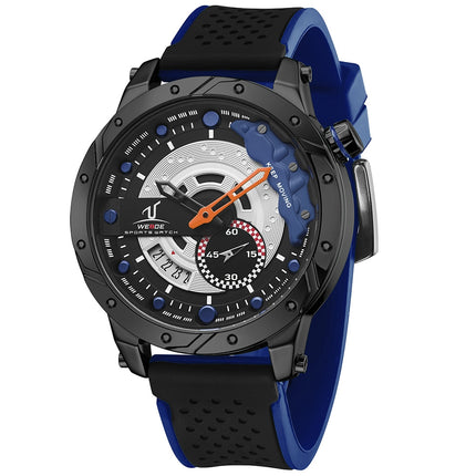 WEIDE Brake Silicone Navy Trimmed Watch