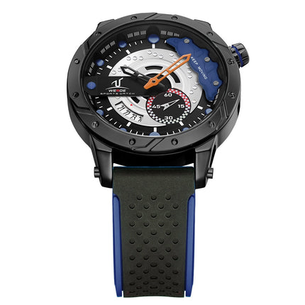 WEIDE Brake Silicone Navy Trimmed Watch