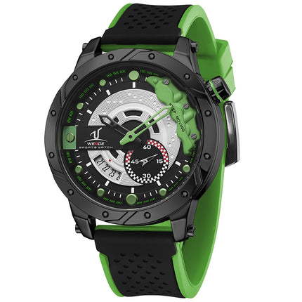 WEIDE Brake Silicone Hulk Green Watch