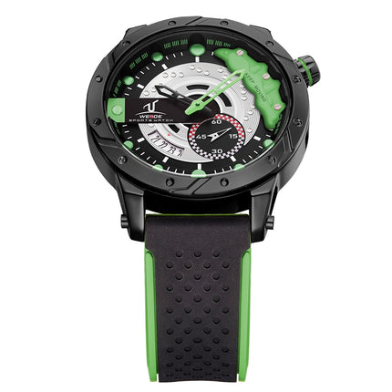 WEIDE Brake Silicone Hulk Green Watch